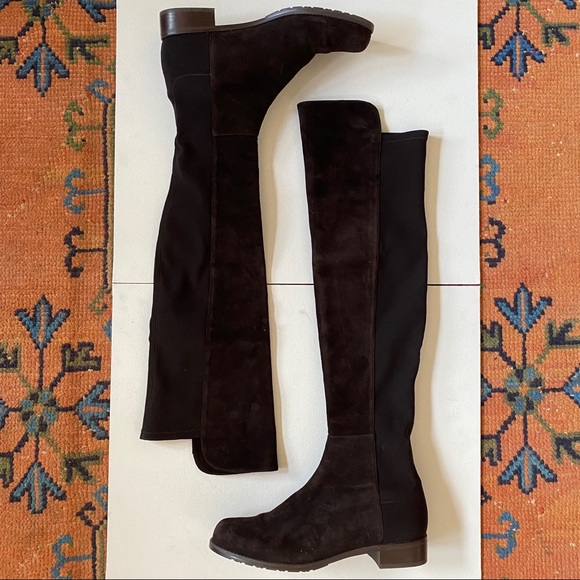 Stuart Weitzman Shoes - ⚡️SALE Stuart Weitzman 5050 Boots Cola Suede 10
